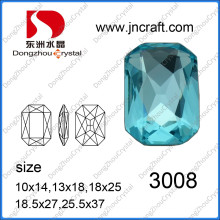 Rectangle Octagon Glass Beads for Jewelry